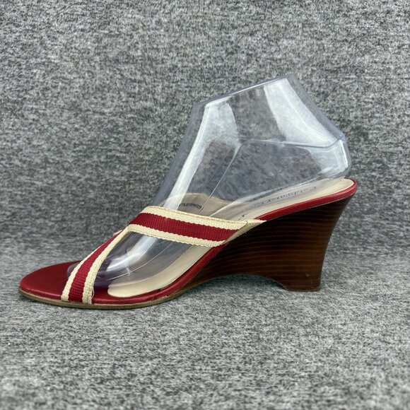 ✅Coldwater Creek Open Toe Wedge Heel Sandals Women’s Size 9M Criss Cross Straps - Picture 9 of 9